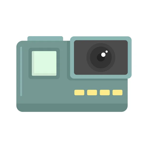 Extreme action camera icon flat isolated vector — Stok Vektör