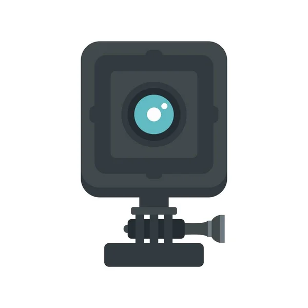 Bike action camera icon flat isolated vector — Stock Vector