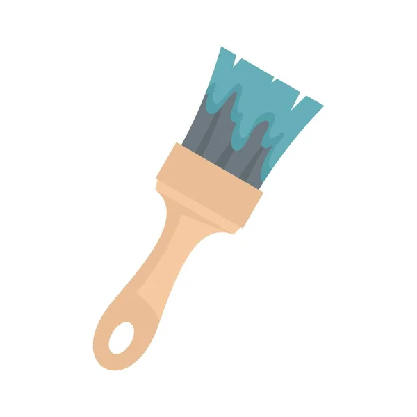 Paint brush icon flat isolated vector — Stockvektor