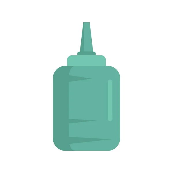 Used glue bottle icon flat isolated vector — Stok Vektör