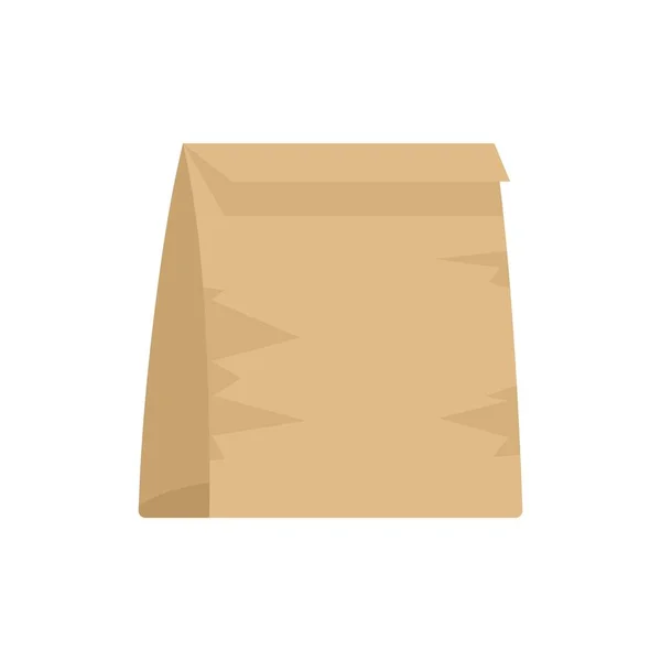 Used lunch bag icon flat isolated vector — Stockvektor