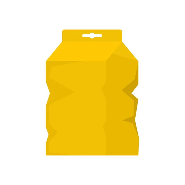 Garbage package icon flat isolated vector — Stockvektor