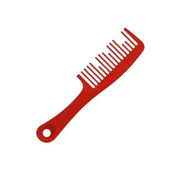 Broken comb icon flat isolated vector — Stockvektor