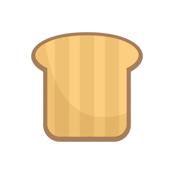 Żywienie tosty ikona płaski izolowany wektor — Wektor stockowy