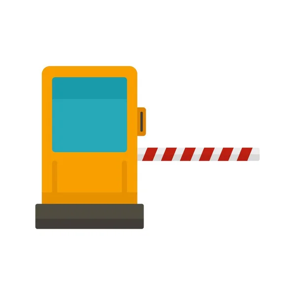 Toll road gate icon flat isolated vector — Stockvektor