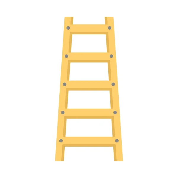 Wood ladder icon flat isolated vector — 图库矢量图片