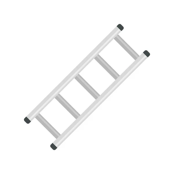 Escalera de acero icono plano aislado vector — Vector de stock