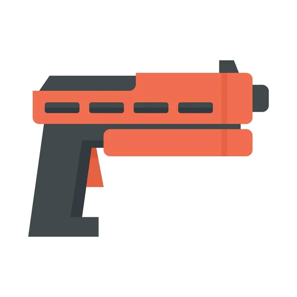 Futuristic blaster icon flat isolated vector — 스톡 벡터