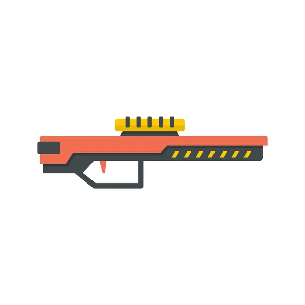 Energía blaster icono plano aislado vector — Vector de stock