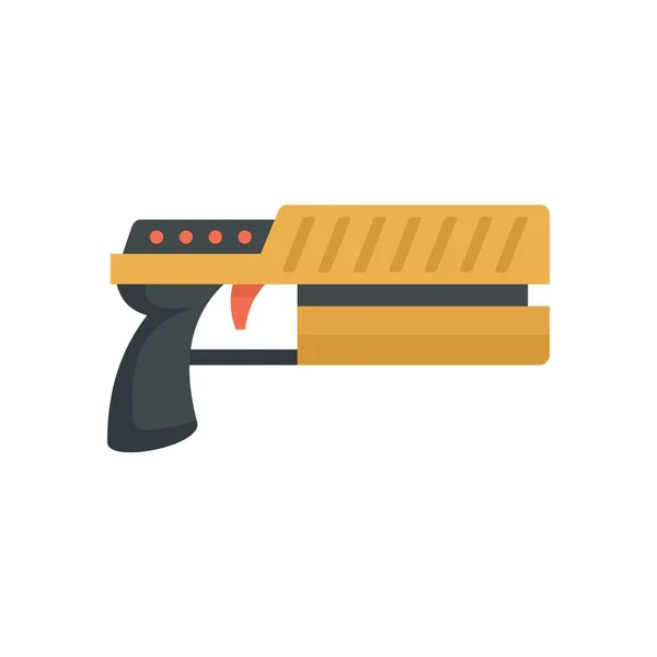 Raygun blaster icon flat isolated vector — Stockvektor