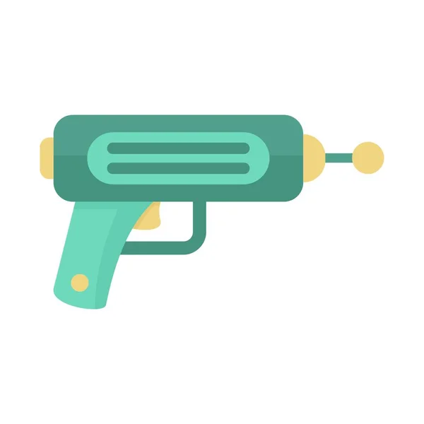 Cosmic blaster icon flat isolated vector — 스톡 벡터