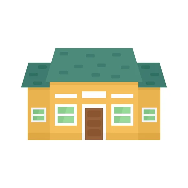 Cabana cottage icon flat isolated vector — 스톡 벡터