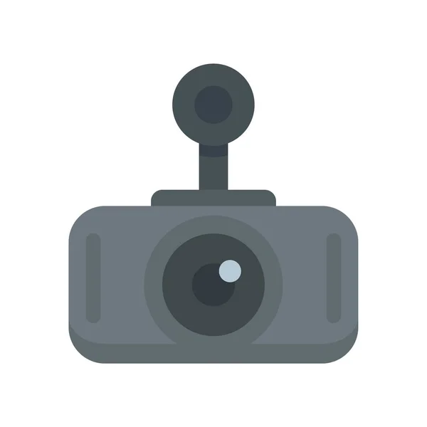 Modern car recorder icon flat isolated vector — ストックベクタ