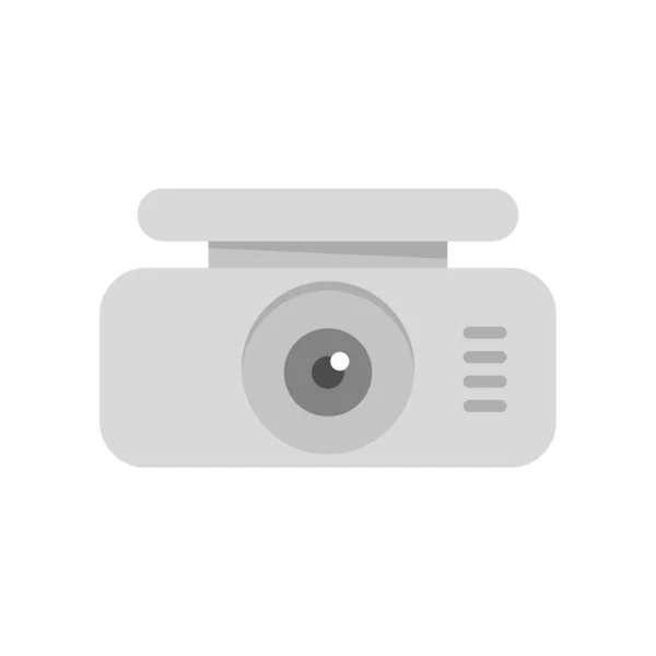 Spy dvr recorder icon flat isolated vector — Stockvektor