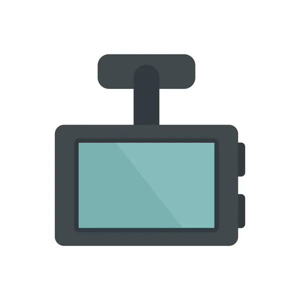 Vehículo dvr icono plano aislado vector — Vector de stock