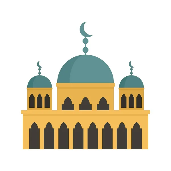 Modern mosque icon flat isolated vector — 스톡 벡터