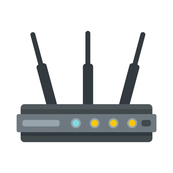 Router de red icono plano aislado vector — Vector de stock