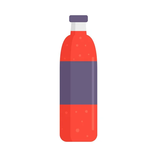 Soda plastic bottle icon flat isolated vector — Stock vektor