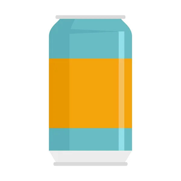 Cool soda tin icon flat isolated vector — Διανυσματικό Αρχείο