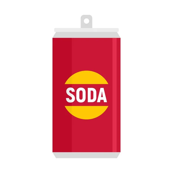 Fruit soda tin can icon flat isolated vector — 图库矢量图片