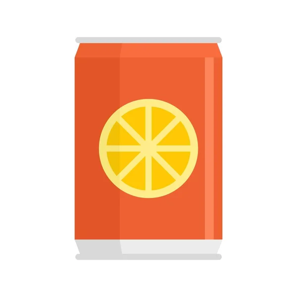 Ícone de refrigerante laranja saudável vetor isolado plana — Vetor de Stock