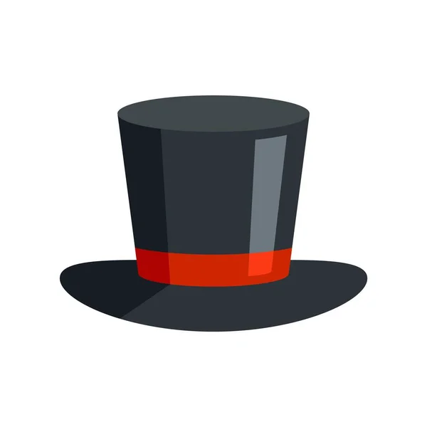 Magician hat icon flat isolated vector — Stok Vektör