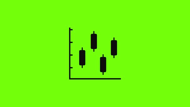 New diagram icon animation — Vídeo de Stock