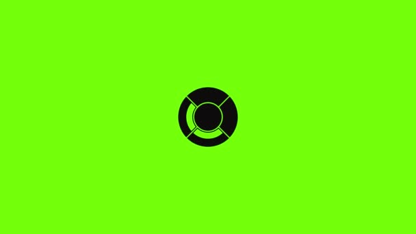 Circle graph icon animation — Stockvideo