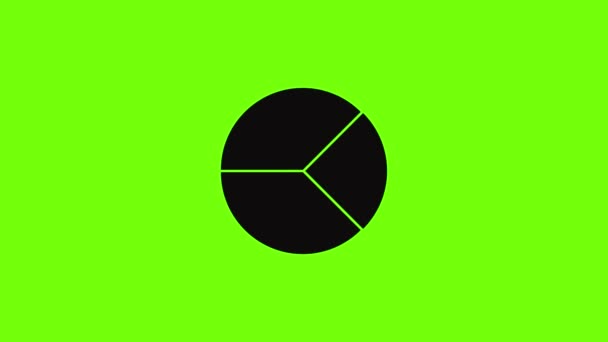 Circle graph icon animation — Vídeo de Stock