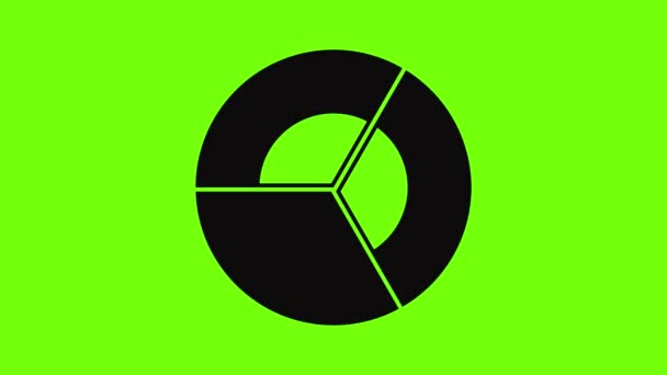 Circle diagram icon animation — ストック動画