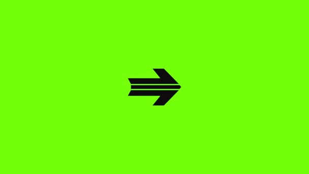 Arrow icon animation — Stock Video