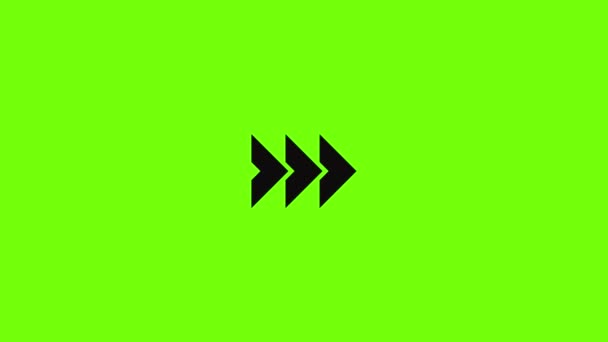 Arrow icon animation — Stock Video