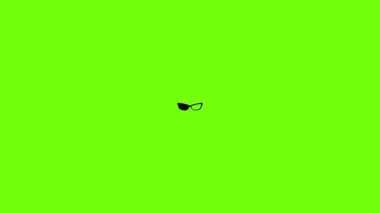 Astigmatic eyeglasses icon animation