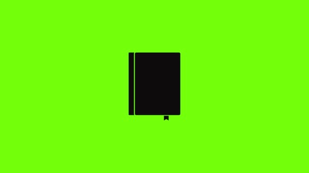 Book publication icon animation — Αρχείο Βίντεο