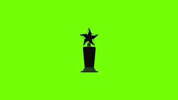 Star award icon animation — Stock Video