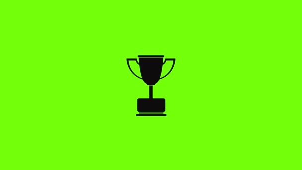 Cup award icon animation — 图库视频影像