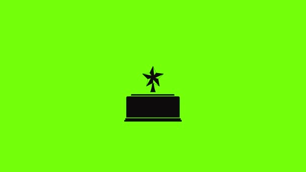 Star award icon animation — Stock Video