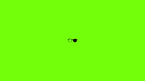 Glasses for myopic icon animation — Stok video