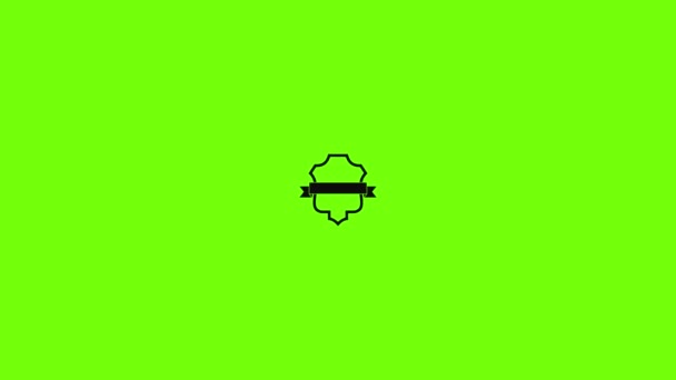 Badge guardian icon animation — Stockvideo