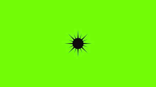 Sun ikon animation — Stockvideo