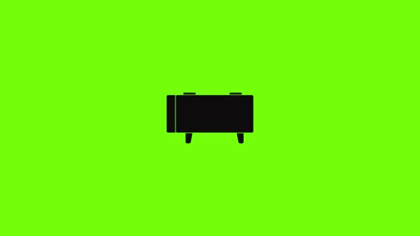 Alarm clock retro icon animation — 비디오