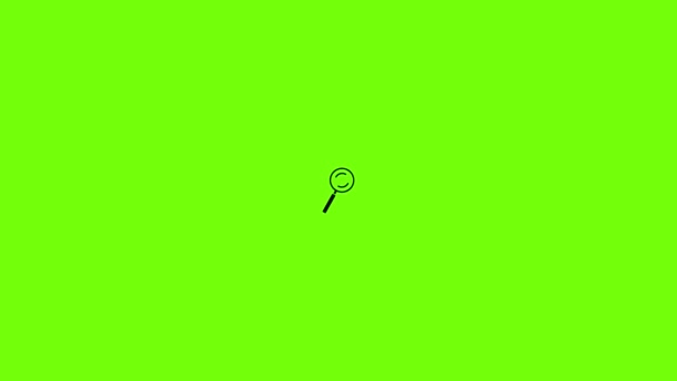 Cursor magnifier element icon animation — ストック動画