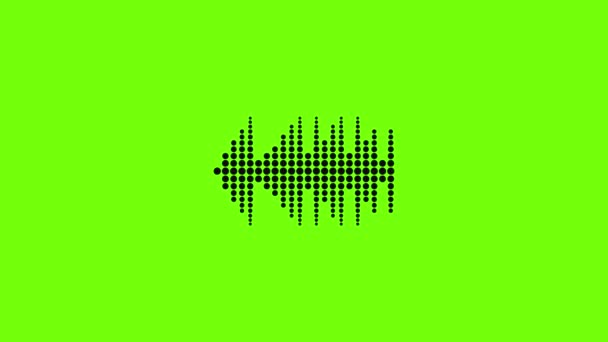 Equalizer effect radio icon animation — 图库视频影像