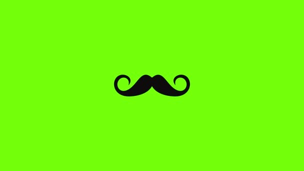 Person mustache icon animation — Video