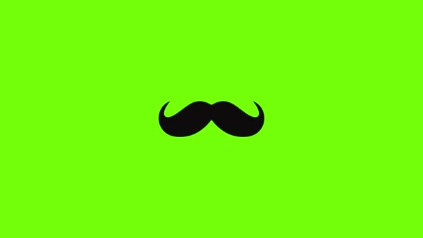 Allemagne animation icône moustache — Video