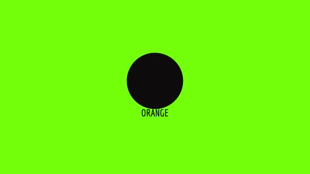 Oranje pictogram animatie — Stockvideo