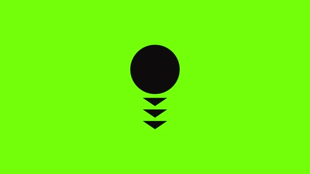 Round arrow icon animation — ストック動画