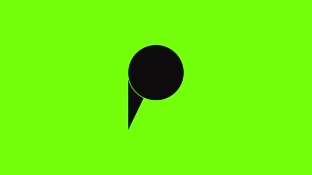 Navigation pin icon animation — ストック動画