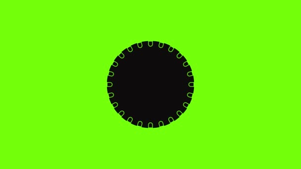 Tyre icon animation — Stock Video