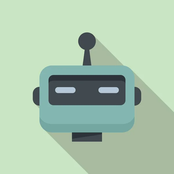 Chatbot icon flat vector. Digital robot — 图库矢量图片